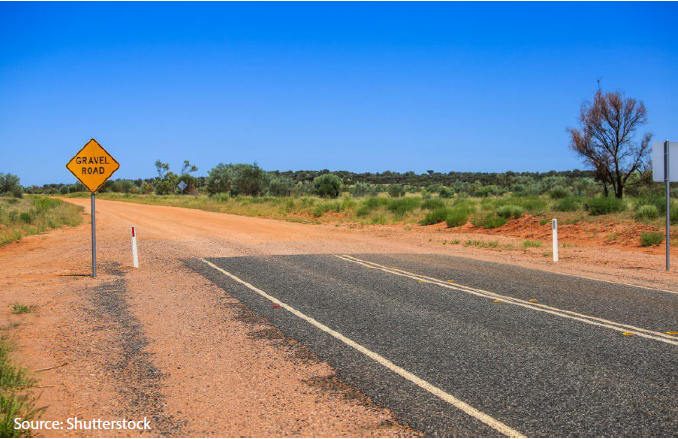 Recognise that that we have shifted to a different road type, and it is rougher and more variable